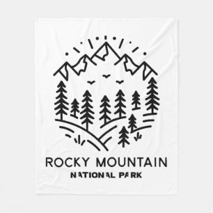 Rocky Mountain National Park Fleece Blanket