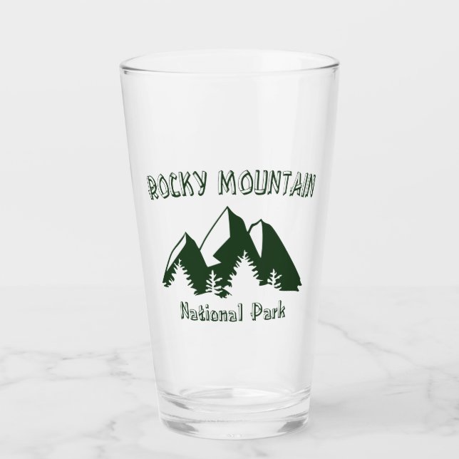 Rocky Mountain National Park Glass (Front)