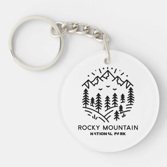 Rocky Mountain National Park  Keychain (Front)