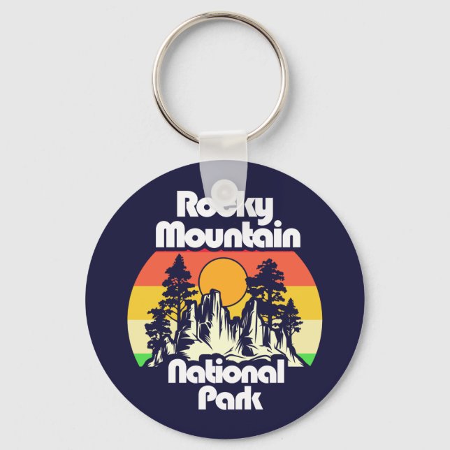 Rocky Mountain National Park Keychain (Front)