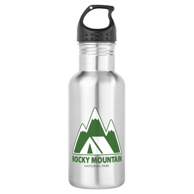 Rocky Mountain National Park Mountains Camping 532 Ml Water Bottle (Front)