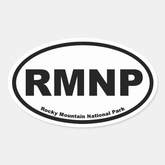 Rocky Mountain National Park Oval Sticker (Front)