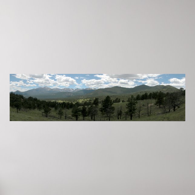 Rocky Mountain National Park Panoramic 1 Poster (Front)