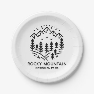 Rocky Mountain National Park  Paper Plate