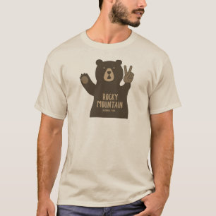 Rocky Mountain National Park Peace Bear T-Shirt