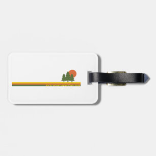 Rocky Mountain National Park Pine Trees Sun Luggage Tag