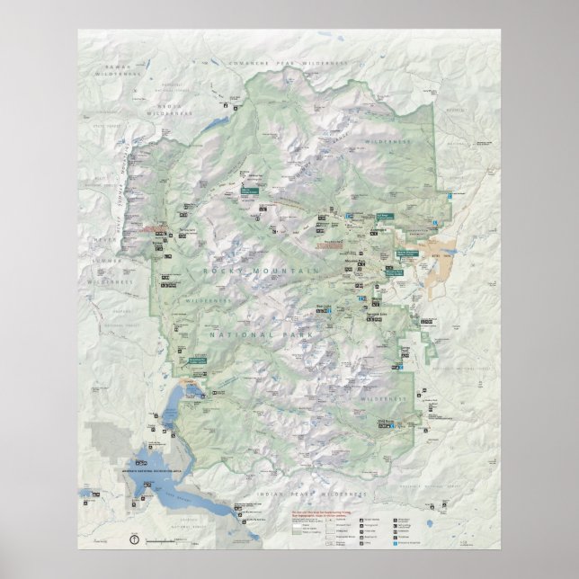 Rocky Mountain National Park Poster (Front)