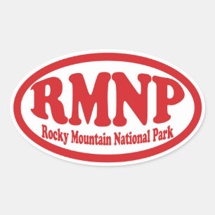Rocky Mountain National Park red oval sticker
