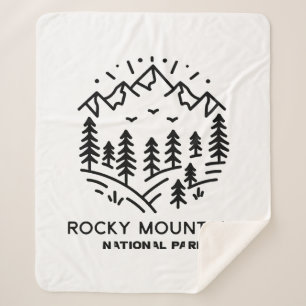 Rocky Mountain National Park  Sherpa Blanket