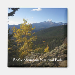 Rocky Mountain National Park square magnet