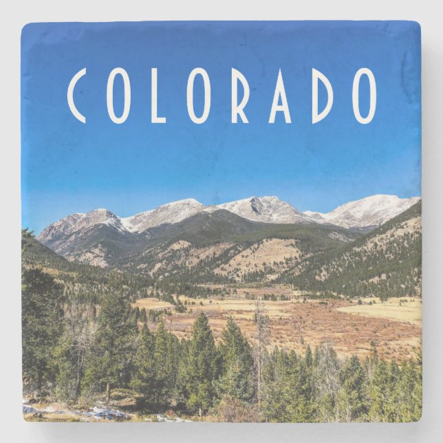 Rocky Mountain National Park Stone Coaster (Front)