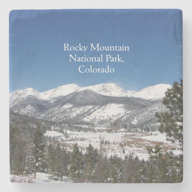 Rocky Mountain National Park stone coaster (Front)