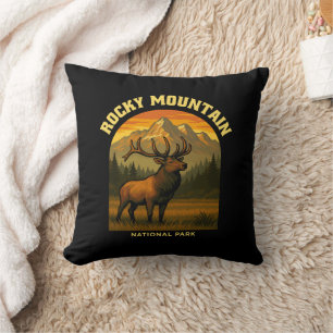 Rocky Mountain National Park Throw Pillow