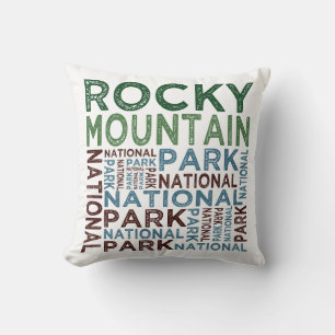 Rocky Mountain National Park Throw Pillow