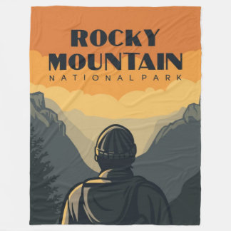 Rocky Mountain National Park Travel Fleece Blanket