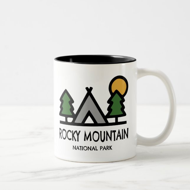 Rocky Mountain National Park Two-Tone Coffee Mug (Right)