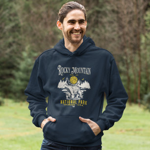 Rocky Mountain National Park Vintage landscape Hoodie
