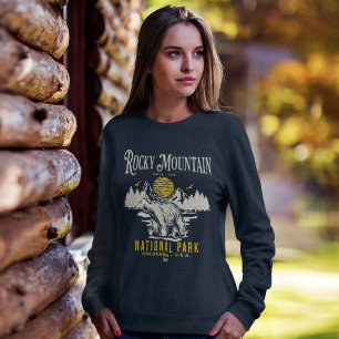 Rocky Mountain National Park Vintage landscape Sweatshirt