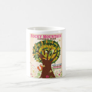 Rocky Mountain national park vintage poster Coffee Mug