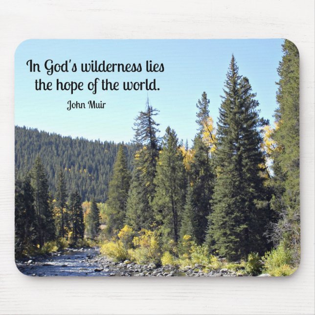 Rocky Mountain National Park with quote Mouse Pad (Front)