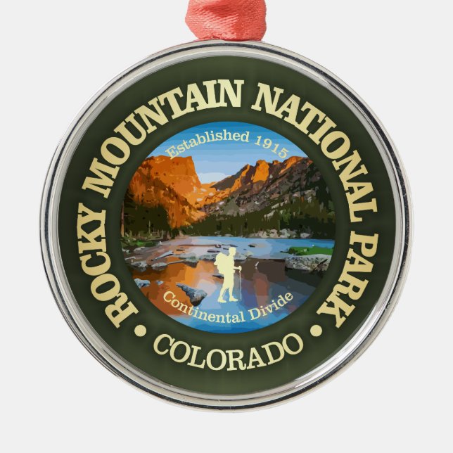 Rocky Mountain (NP2) Metal Ornament (Front)