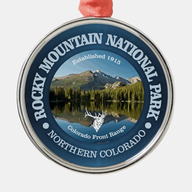 Rocky Mountain NP 2 Metal Ornament (Front)
