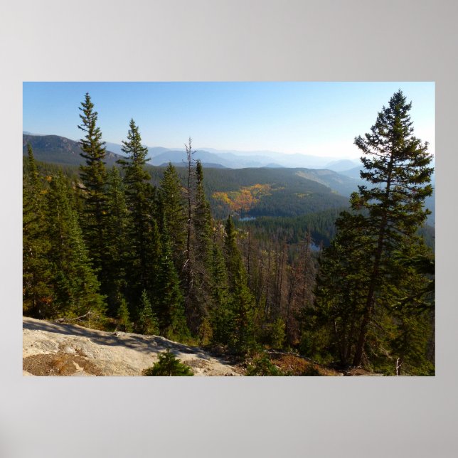 Rocky Mountain Overlook in Early Fall Poster (Front)