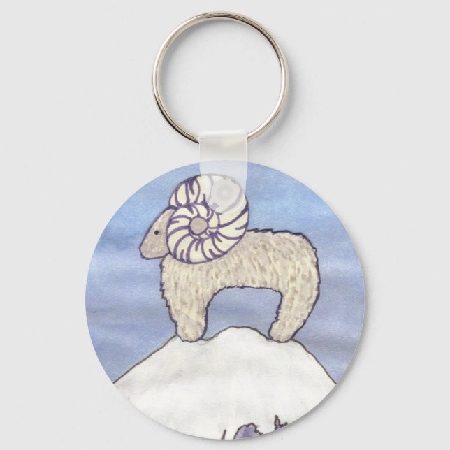 Rocky Mountain Ram Keychain (Front)