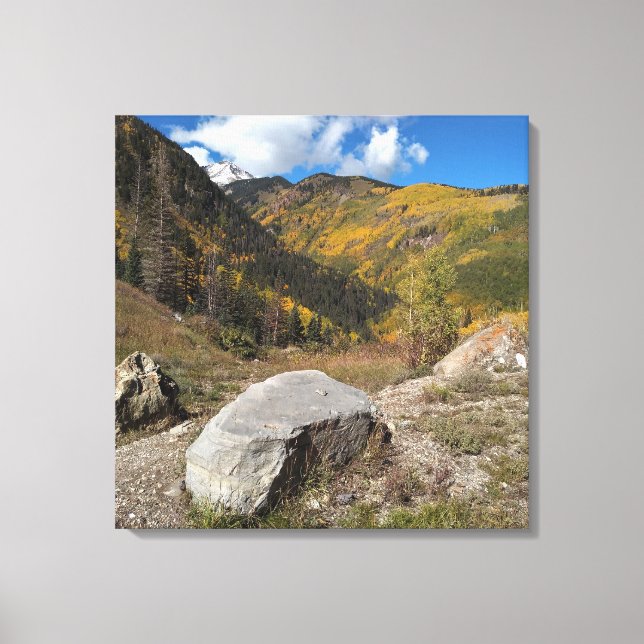 Rocky Mountain Rocks Stretched Canvas Print (Front)