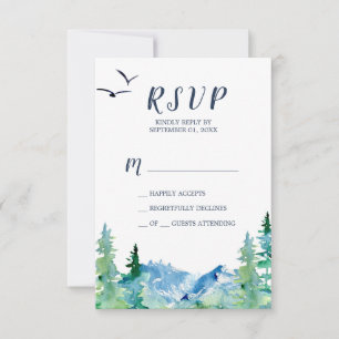 Rocky Mountain Simple RSVP Card