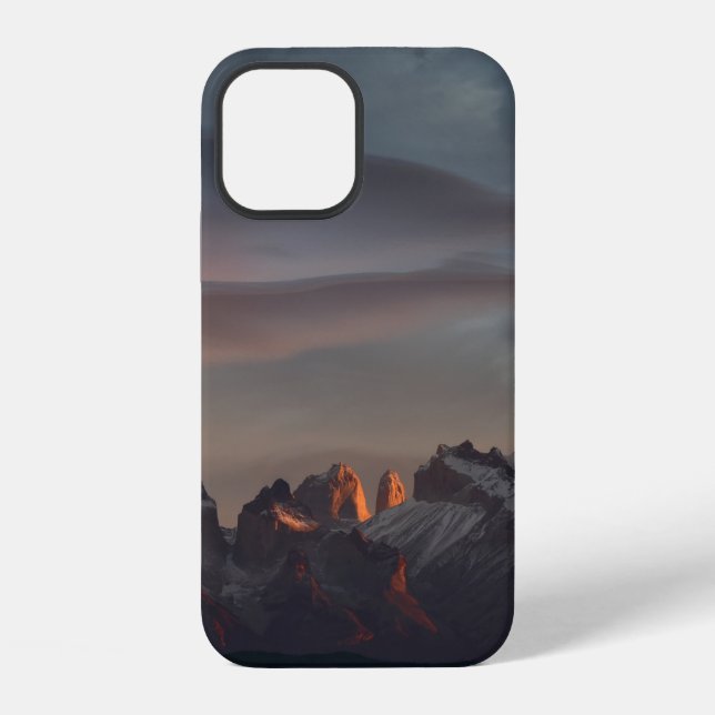ROCKY MOUNTAIN UNDER GRAY CLOUDS iPhone CASE (Back)