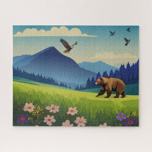 Rocky Mountain Valley Wildlife  Jigsaw Puzzle