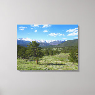 Rocky Mountain View Scenic Landscape Canvas Print