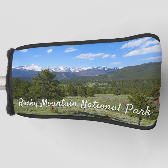 Rocky Mountain View Scenic Landscape Golf Head Cover (Front)