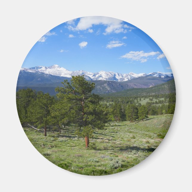 Rocky Mountain View Scenic Landscape Magnet (Front)