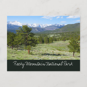 Rocky Mountain View Scenic Landscape Postcard