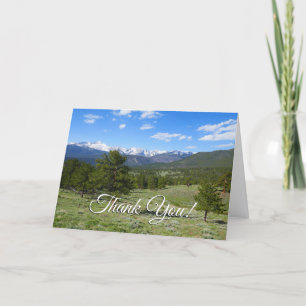 Rocky Mountain View Thank You Card