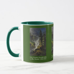 Rocky Mountain Waterfall (1898) by Albert Bierstad Mug