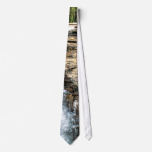Rocky Mountain Waterfall Nature Photo Tie