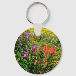 Rocky Mountain Wildflowers Keychain