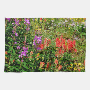 Rocky Mountain Wildflowers Kitchen Towel