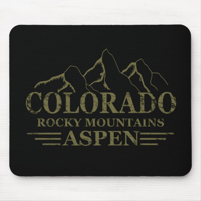 Rocky Mountains Aspen Colorado  Mouse Pad (Front)