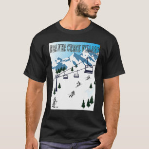 Rocky Mountains Beaver Creek Village Winter Sport  T-Shirt