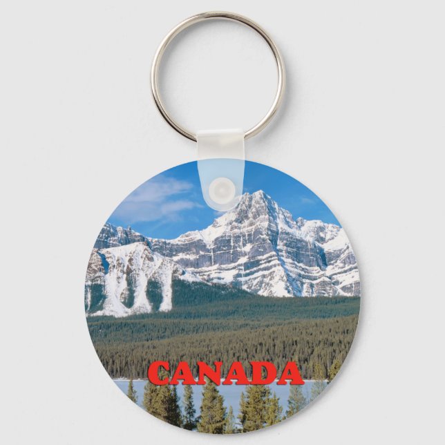 Rocky Mountains Canada Keychain (Front)