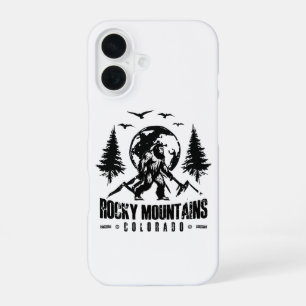 Rocky Mountains Colorado Bigfoot Vintage Hiking iPhone 16 Case