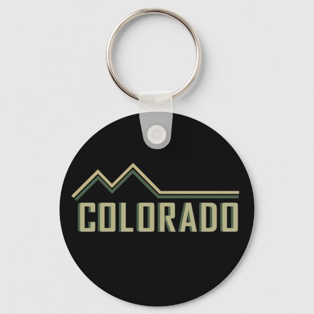Rocky Mountains Colorado Keychain (Front)