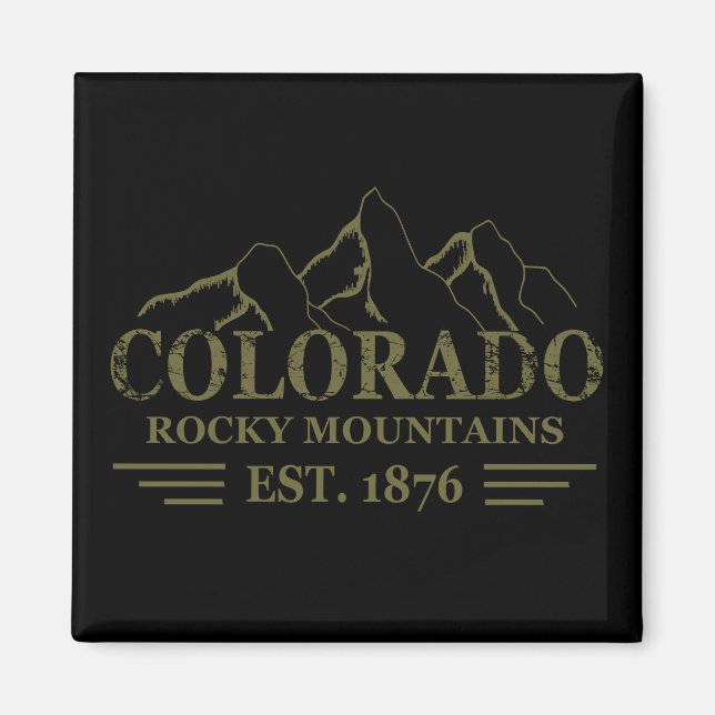 Rocky Mountains Colorado  Magnet (Front)