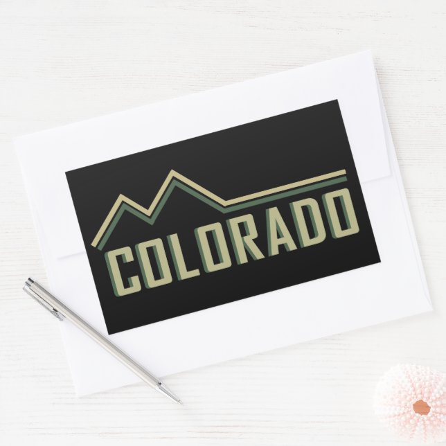 Rocky Mountains Colorado Sticker (Envelope)