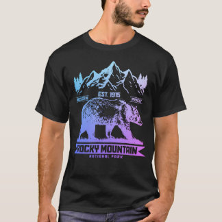 Rocky Mountains Colorado Vintage National Park T-Shirt