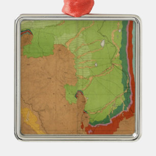 Rocky Mountains Geological Metal Ornament